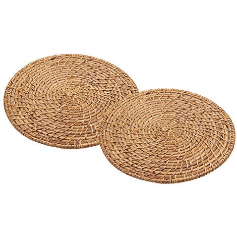 MM_UNVERIFIED_BRAND Artesà Set of 2 Bamboo Rattan Placemats