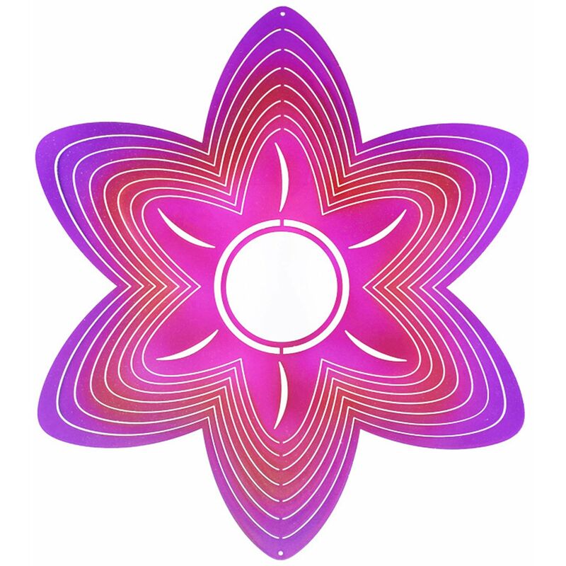 

Happyshopping - Artesania 3D estereoscopico giratorio decoracion de metal viento-campana sala de estar decoracion de ventana colgante