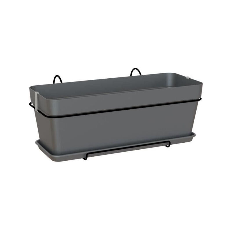 Artevasi - Kit Jardiniere capri 50cm v2 anthracite 50,2 x 28,5 x h20,7 cm - 1,54l