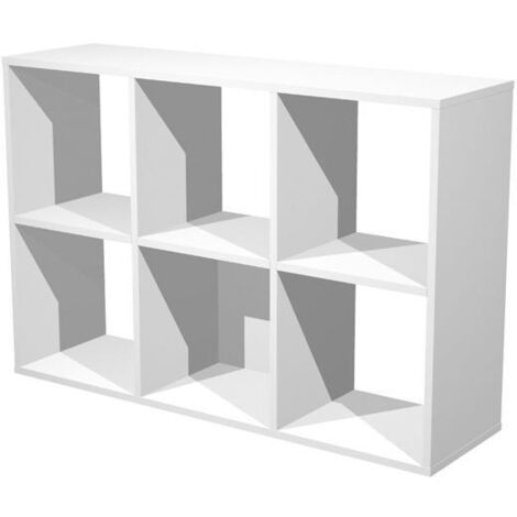 Artexport estantería 6 cubos home office 2767 blanco -desmontado-