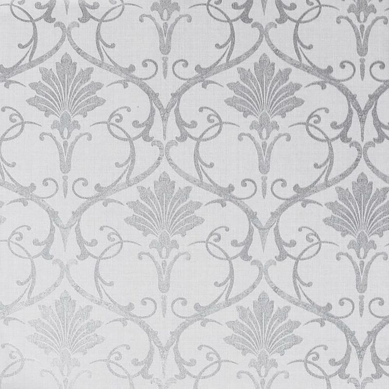 Arthouse - Divine Damask ArtiStick Grey Silver Peel And Stick Wallpaper Vinyl