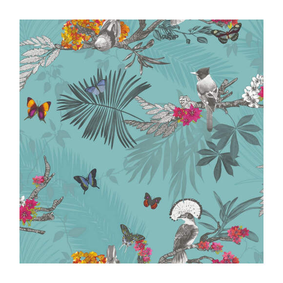 BEAUTIFUL MYSTICAL FOREST WALLPAPER BY ARTHOUSE IN WHITE 664802 OR TEAL 664801