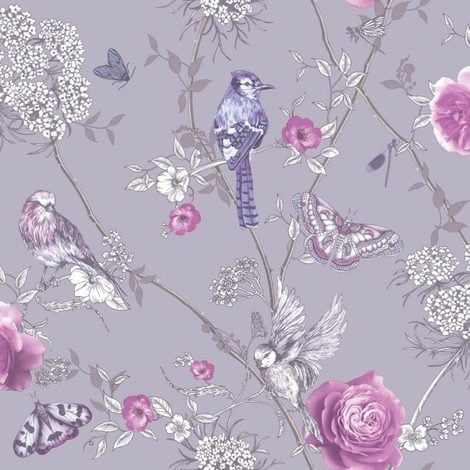 Arthouse Fantasia Wallpaper With Encased Glitter Paradise Garden
