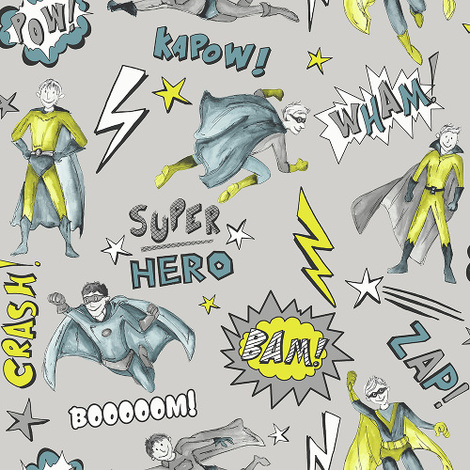 Arthouse Imagine Fun Wallpaper Superhero Lime 696201