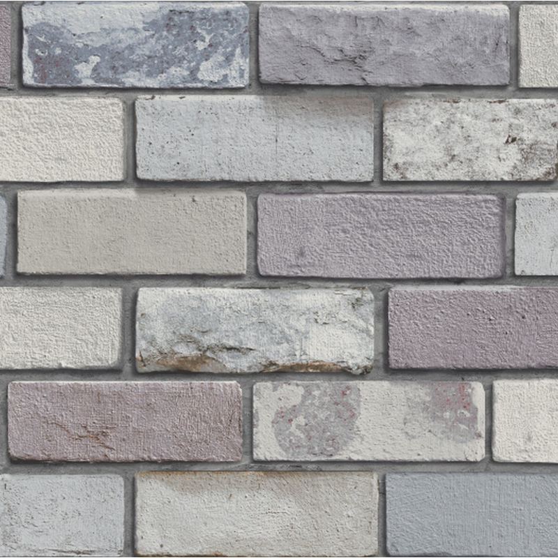 Brick Effect Wallpaper Industrial Stones Slates Weathered Look Natural Arthouse