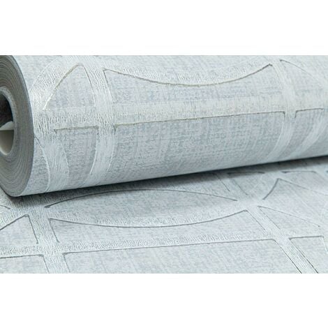 Arthouse Light Grey Silver Geometric Foil Shimmer Metallic Feature Wallpaper