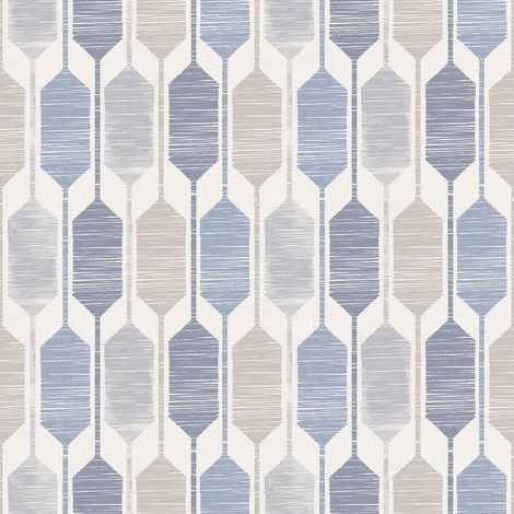 blue and beige wallpaper