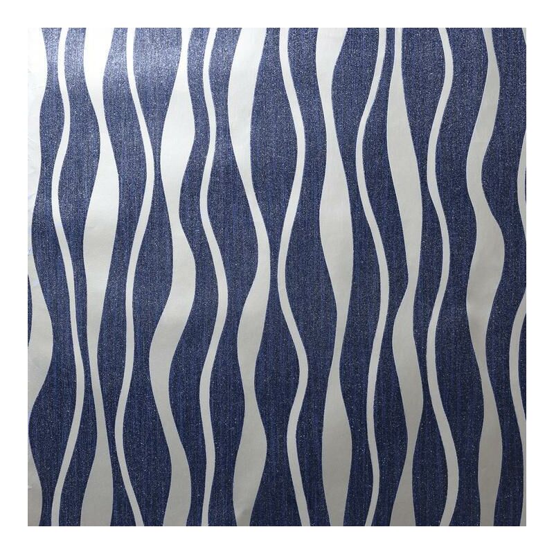 Metallic Wave Wallpaper Arthouse Silver Navy Textured Glitter Vinyl Modern