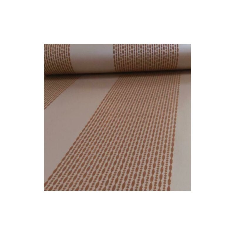 Arthouse Selina Stripe Wallpaper Copper Metallic Glitter Beads Stripey 673500