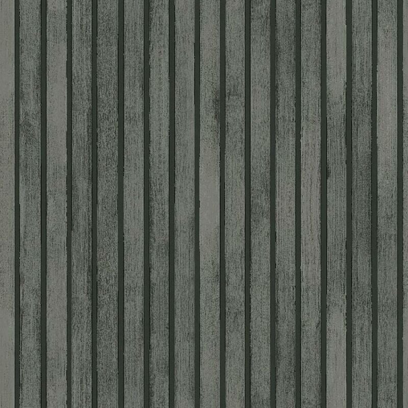 Wood Slats Charcoal Grey Wallpaper Modern Contemporary Feature Wall - Arthouse