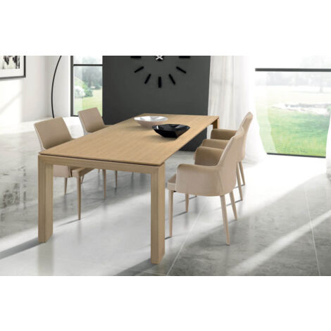 ARTHUR - tavolo da pranzo moderno allungabile in legno