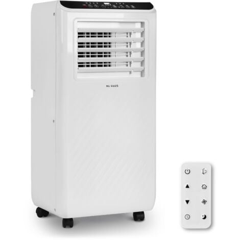ARTIC-100 WHITE - Aire acondicionado portátil, enfriador móvil de 7000 BTU/h, 3 en 1: refrigerador, ventilador y deshumidificador, mando a distancia, espacios ≥ 14m²