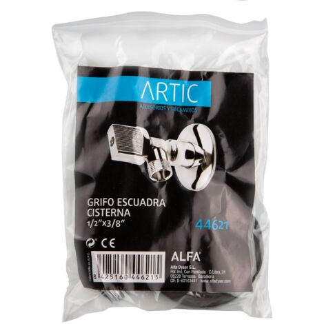 ARTIC ALFA LLAVE ESCUADRA PVC 1/2"3/8" (1 U.