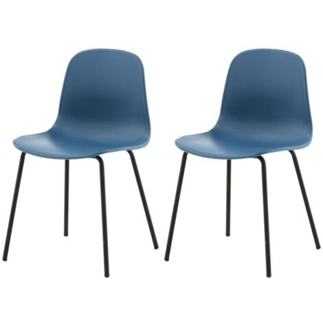 Artic Esszimmerstuhl blau, schwarz.