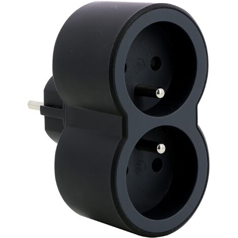 ARTICLES-QUINCAILLERIE Biplite FB 2x2P+T Standard Prese Frontali Nero, Sconosciuto, Taglia Unica