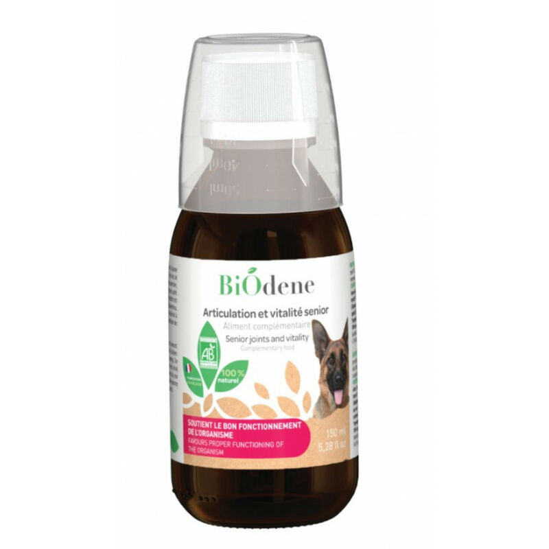 

Articulación y vitalidad senior . para perros, frasco de 150 ml.