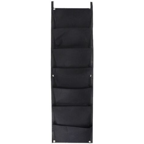 Artículo único, negro, bolsa de jardín vertical, macetero de pared para flores, fresas, patatas y macetas.