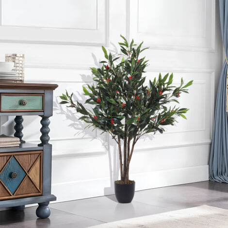 Artificial 120CM H Olive Tree Decorative Plant in Planter