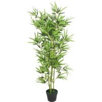 Artificial Bamboo Plant with Pot 120 cm Green
