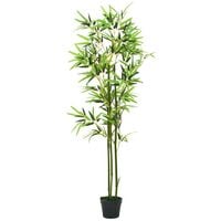 Artificial Bamboo Plant with Pot 150 cm Green