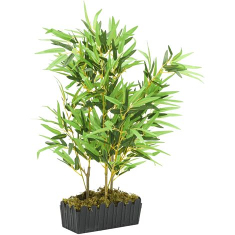 Artificial Bamboo Tree 500 Leaves 80 cm Green vidaXL