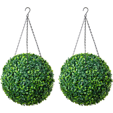 Artificial Boxwood Topiary Balls (Pack of 2)