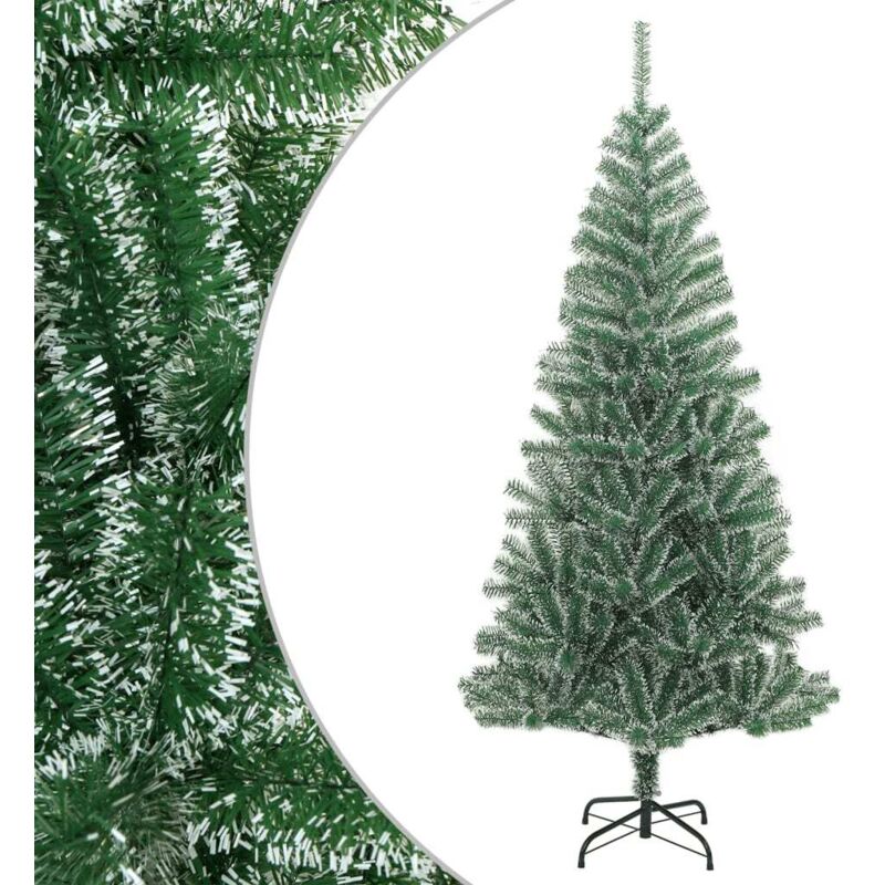 Artificial Christmas Tree With Flocked Snow Green 240 Cm Vidaxl