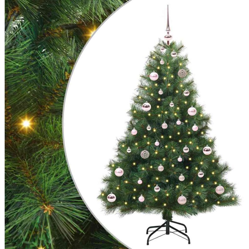 Artificial Christmas Tree With 150 Leds Green 150 Cm Pe And Pvc Vidaxl