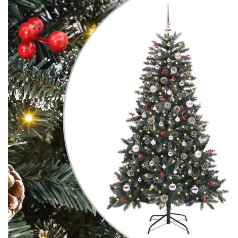 Artificial Christmas Tree with 150 LEDs with Stand Green 150 cm vidaXL