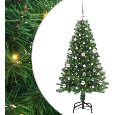 Artificial Christmas Tree with 150 LEDs with Stand Green 150 cm vidaXL