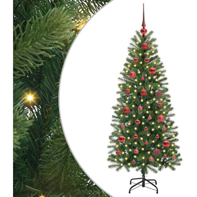 Artificial Christmas Tree With 150 Leds Green 150 Cm Pe And Pvc Vidaxl