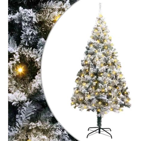 Artificial Christmas Tree with 300 LEDs with Stand Green 180 cm vidaXL