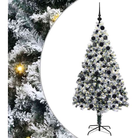 Artificial Christmas Tree with 300 LEDs with Stand Green 180 cm vidaXL