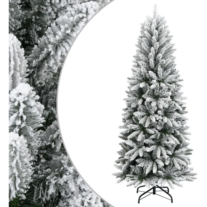 Artificial Christmas Tree With Flocked Snow 150 Cm Pvc&pe Vidaxl