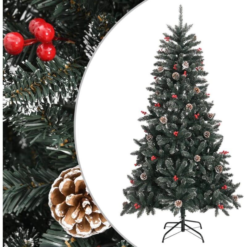 Artificial Christmas Tree With Stand Green 180 Cm Pvc Vidaxl