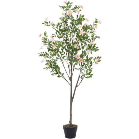 Artificial Frangipani Blossom Tree in Pot for Decoration