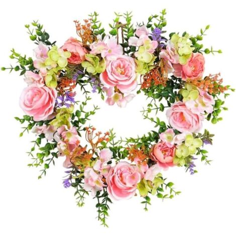 Artificial Heart-Shaped Wreath, Decorative Garland, Commemorative Wreath, Love Wreath for Valentine's Day