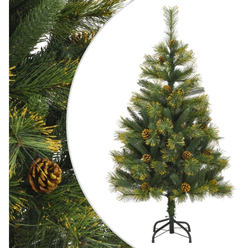 Artificial Hinged Christmas Tree With Cones 150 Cm Vidaxl