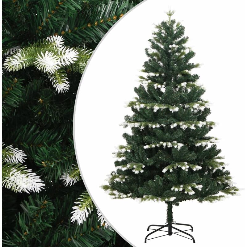 Artificial Hinged Christmas Tree With Flocked Snow 120 Cm Vidaxl