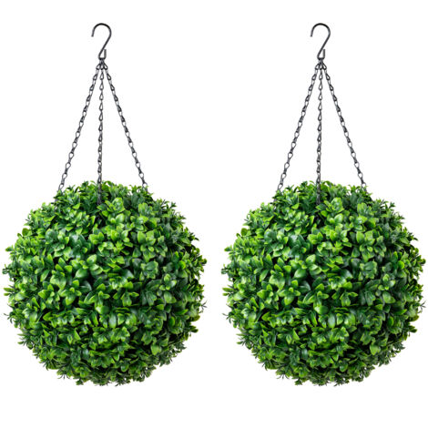 Artificial Laurel Topiary Balls (Pack of 2)