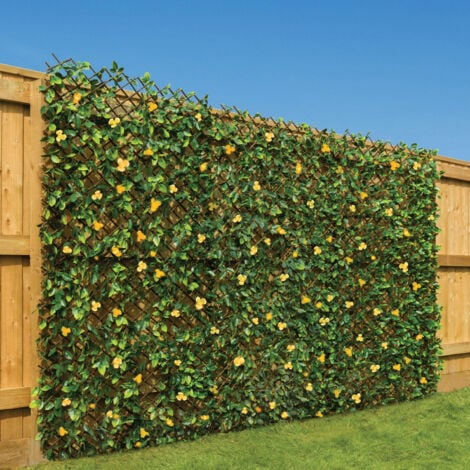 Trellis With Yellow Flowers (1m x 2m)