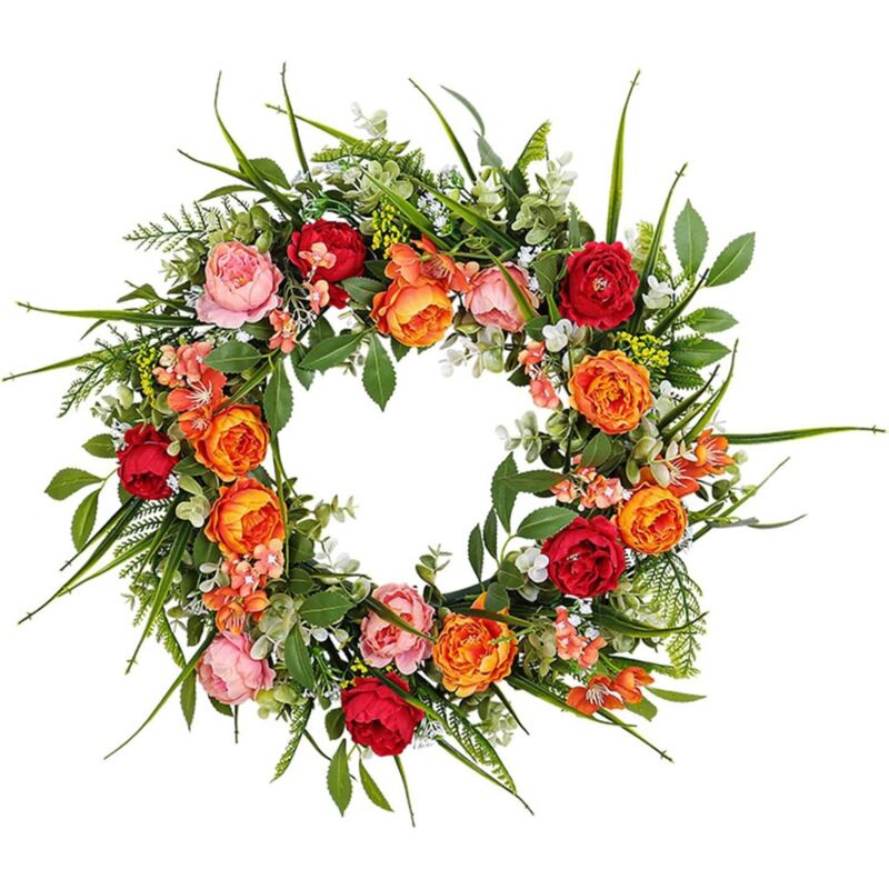 Image of Artificial peony wreath – spring/holiday, wedding/home&hellip;