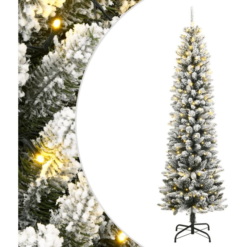Artificial Christmas Tree 300 Leds And Flocked Snow 210 Cm Vidaxl