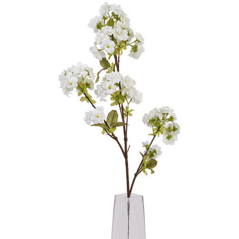 Artificial Tall Blossom - Plastic - L6 x W8 x H130 cm - White