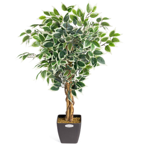 Artificial Variegated Ficus Tree - 90cm