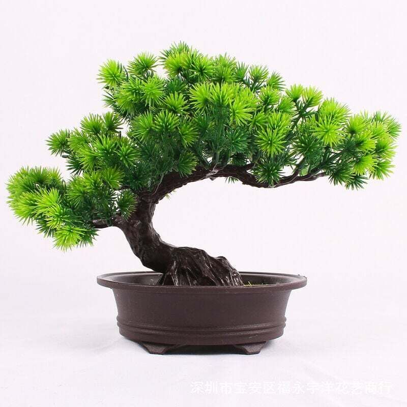 Bonsaï artificiel fausse plante décoration en pot plante artificielle pour la maison plante de bonsaï de pin japonais adaptée à la maison, à la