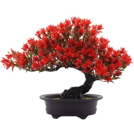 Artificielle Bonsaï Arbre Faux Plante Décoration en Pot-Artificielle Maison Plantes-Pin Bonsaï Plante 32cm-Arbre Artificiel avec Vertes pour Bonsaï Décoration Florale de Maison