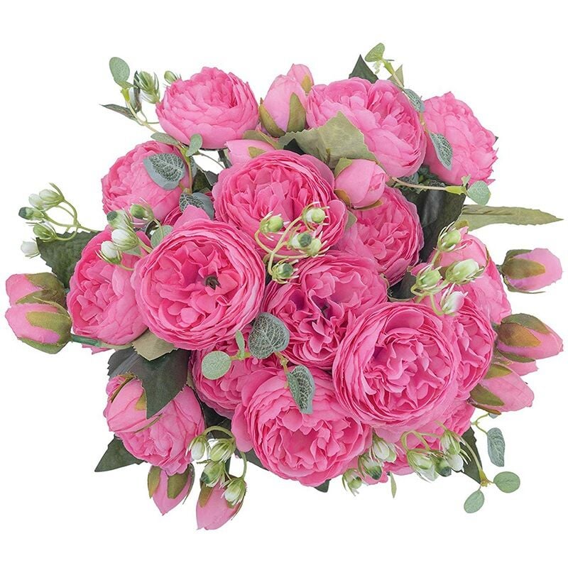 Artificielle Faux Fleurs Plantes Soie Arrangements de Fleurs Bouquets Mariage en Plastique Floral Table Centres de la Cuisine une la DéCoration de