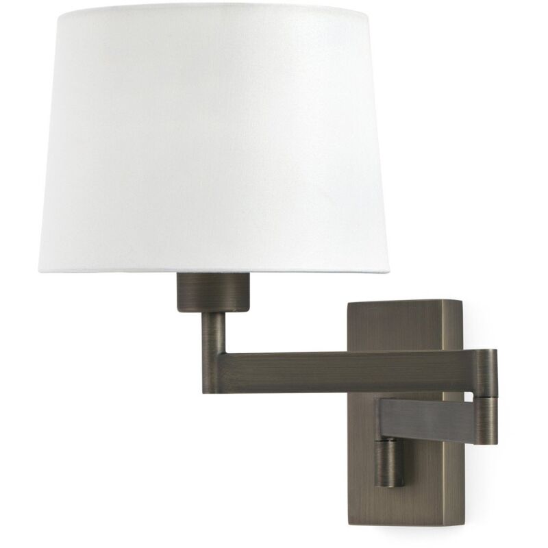 

Faro Barcelona - ARTIS Aplique de pared con brazo articulado bronce/blanca - BRONCE