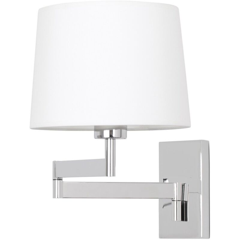 ARTIS Applique murale avec bras articulé chrome/blanc